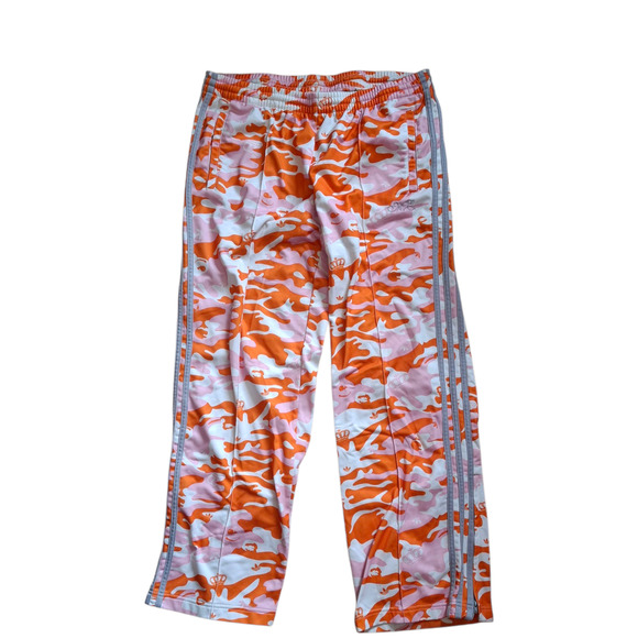 Adidas x Missy Elliot 2004 Respect Me orange camo track pants L - Picture 1 of 6
